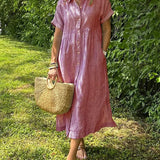 Vanessa - Striped Button-Up Dress