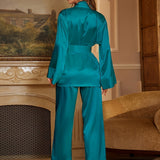 Aurielle | Women Elegance Robe & Pajama Set