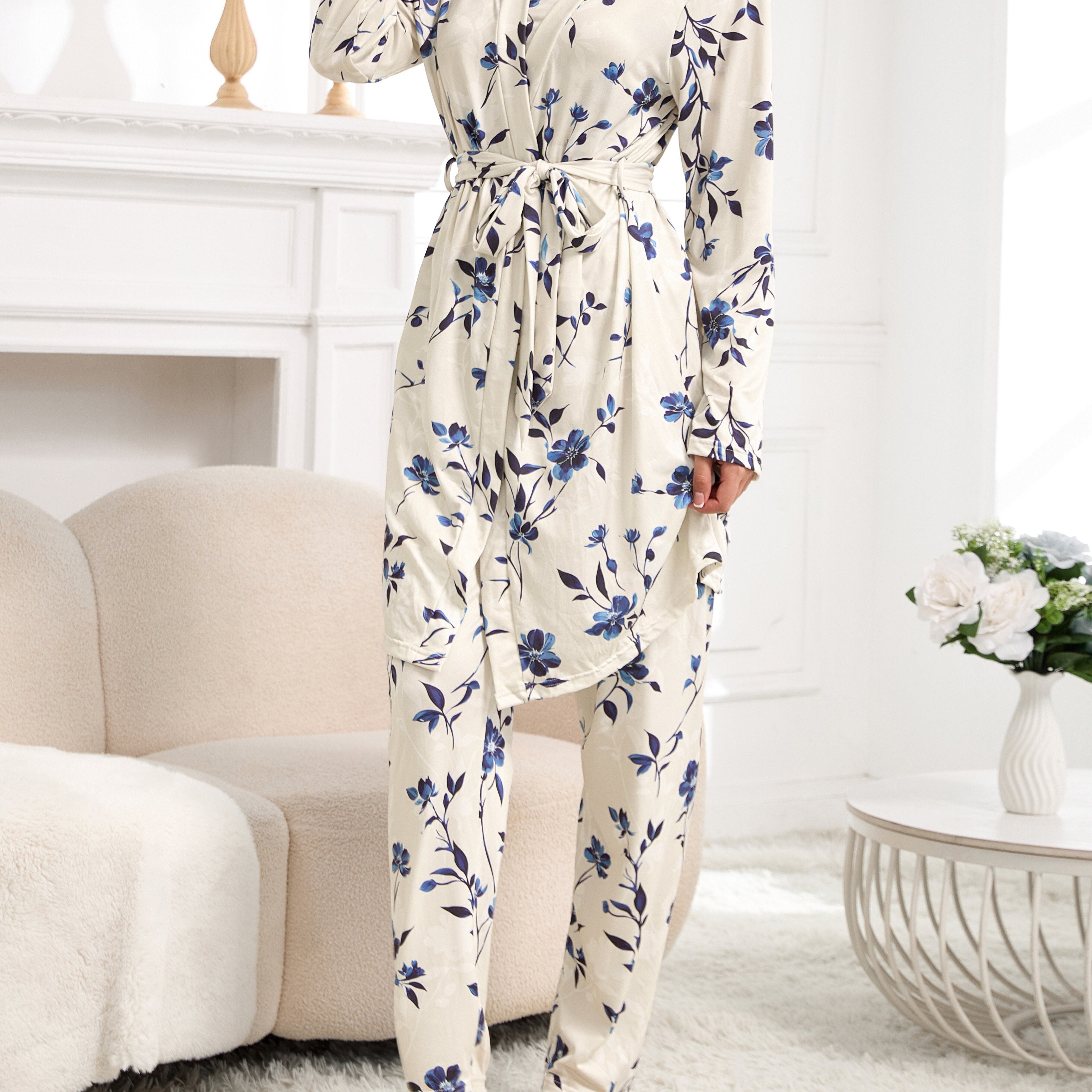Kathy | Women Vintage Floral Pajama Set