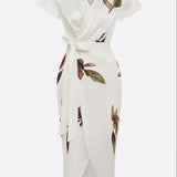 Tess - Elegant Wrap Midi Dress