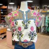 Elouisa | Women Soft Vintage Mixed Floral Top