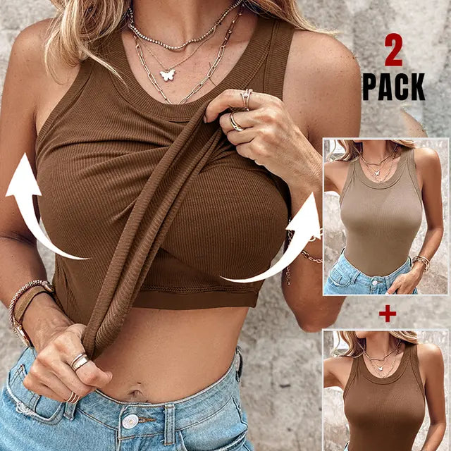 DASHA™ | Comfort Built-In Bra Tank Top (Pack of 2)