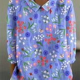 Emery Whimsical Garden Blouse