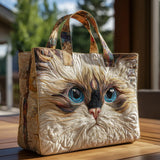Handmade Bag | White Cat Blue Eyes