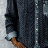 Jane | Soft Denim Patchwork Shirt
