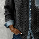 Jane | Soft Denim Patchwork Shirt