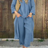 Carolyn™ Chic and Comfortable Set | Coordinated Top and Relaxed-Fit Bottoms