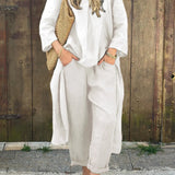 Carolyn™ Chic and Comfortable Set | Coordinated Top and Relaxed-Fit Bottoms