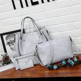 Sutton | Women Stylish Retro 4-Piece Bag Set