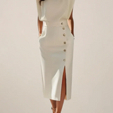 Puti - Midi Dress with Side Slit