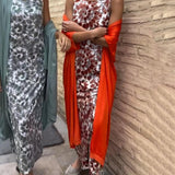 Veronica™ Elegant Two-Piece Set | Flowing Maxi Dress and Lightweight Jacket