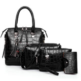 Palmer | 4-Piece Crocodile Pattern Handbag