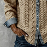 Jane | Soft Denim Patchwork Shirt