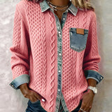 Jane | Soft Denim Patchwork Shirt