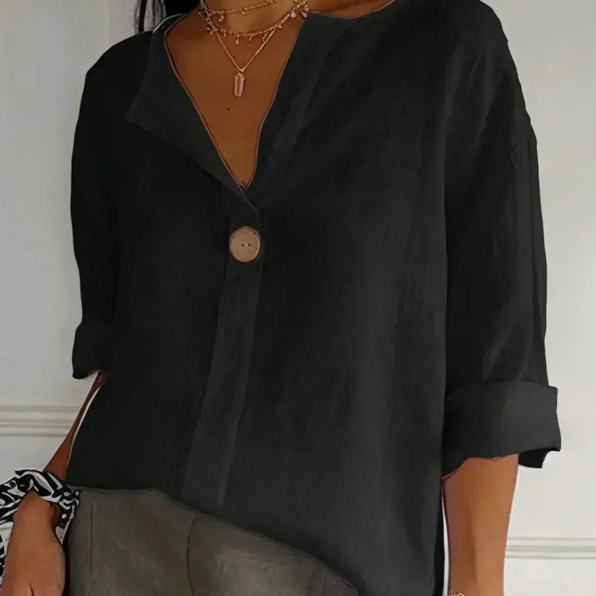 Nayla| Women Casual V-Neck Blouse