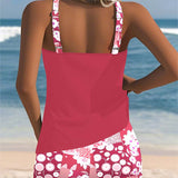 Suzan - Swimsuit Tank Top with Printed Boxer Set