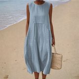 Emma Striped Midi Dress
