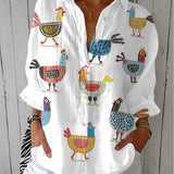 Helen - Playful Hen Blouse