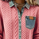 Jane | Soft Denim Patchwork Shirt