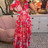 Coralina - Vibrant Floral Dress