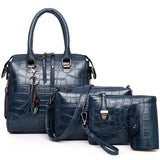 Palmer | 4-Piece Crocodile Pattern Handbag
