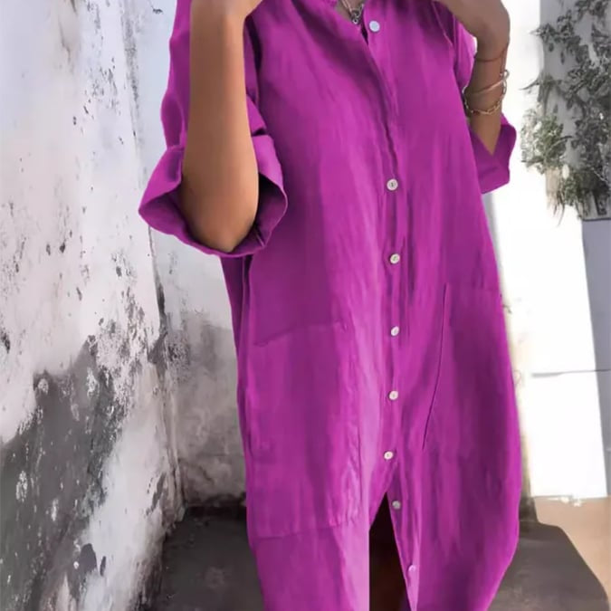 Leonie - Buttoned Breeze Dress