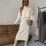 Darla™ Elegant Knit Set | Coordinated Knit Dress and Top