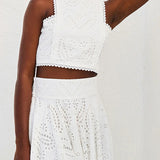 Larissa™ Embroidered Top & High-Waist Maxi Skirt Set | Elegant Two Piece Outfit