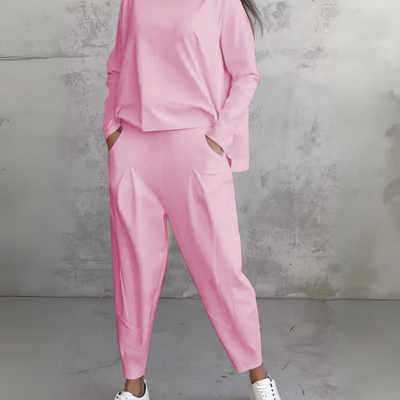 Jackquelin™ Elegant Lounge Set | Matching Chic Top and Trousers