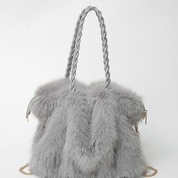 Bethany | Women Plush Velvet Shoulder Tote