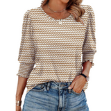 Heleia | Women Elegant Casual Smocked Top