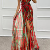 Élodie | Vibrant Draped Gown