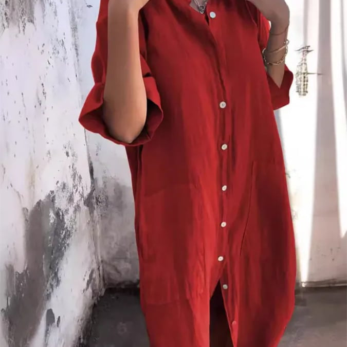 Leonie - Buttoned Breeze Dress