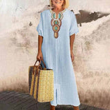 Oceana – Embroidered Elegance Dress
