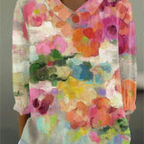 Zelda Floral Watercolor Blouse
