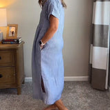 Vanessa - Striped Button-Up Dress