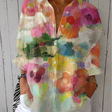 Leslie - Watercolor Dreams Blouse