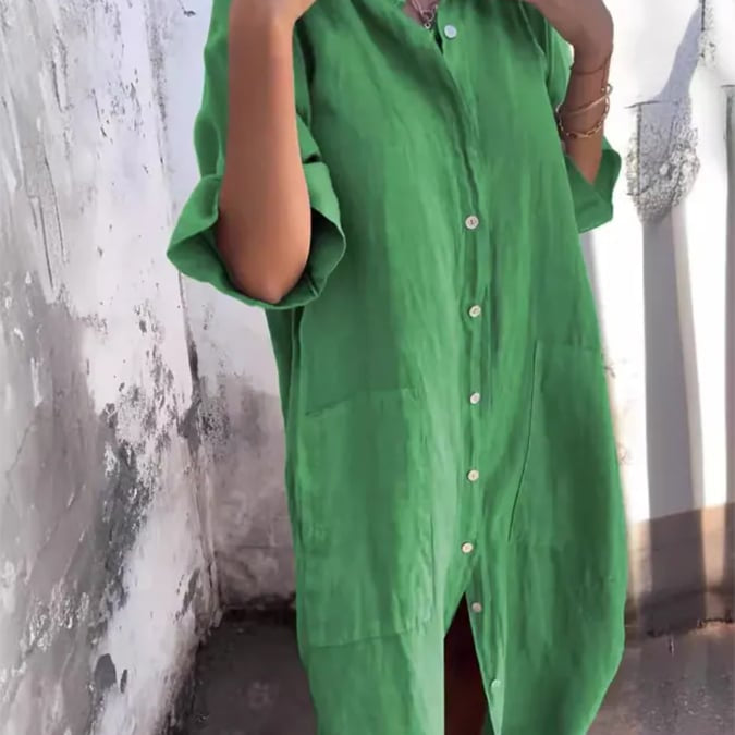 Leonie - Buttoned Breeze Dress