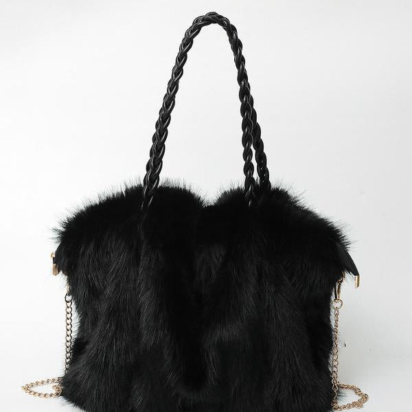 Bethany | Women Plush Velvet Shoulder Tote
