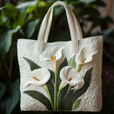 Handmade Bag | White Calla Lilies
