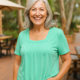 Béatrice | Pleated Comfort Top