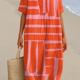 Coral Horizon Dress