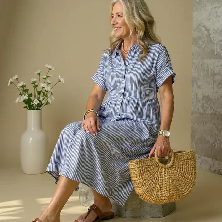 Yonika - Chic Striped Dress
