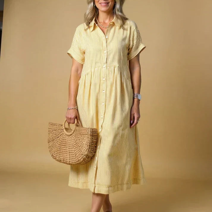 Yonika - Chic Striped Dress