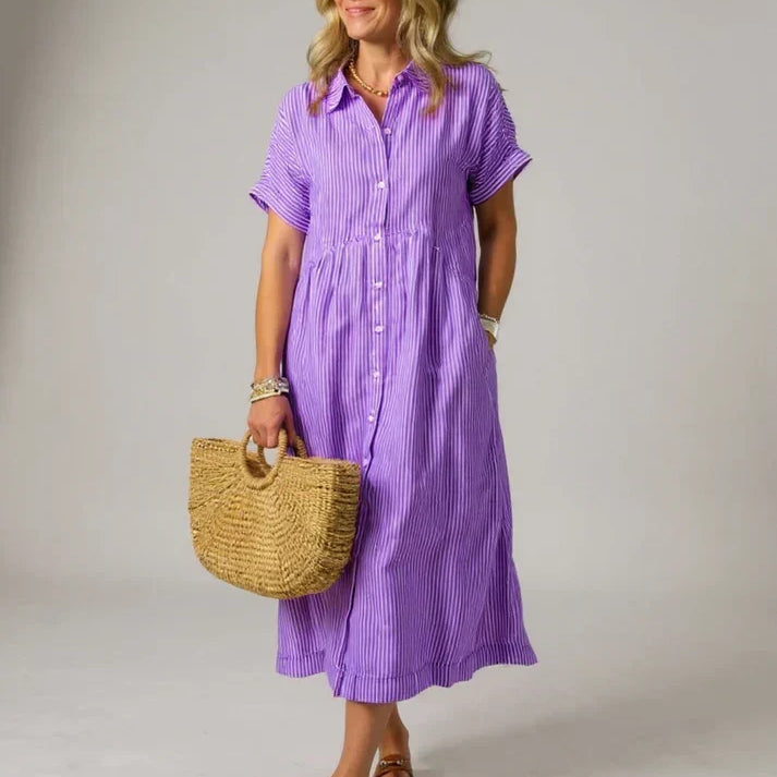 Yonika - Chic Striped Dress