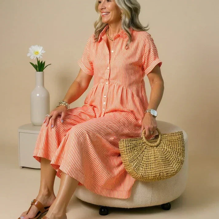 Yonika - Chic Striped Dress