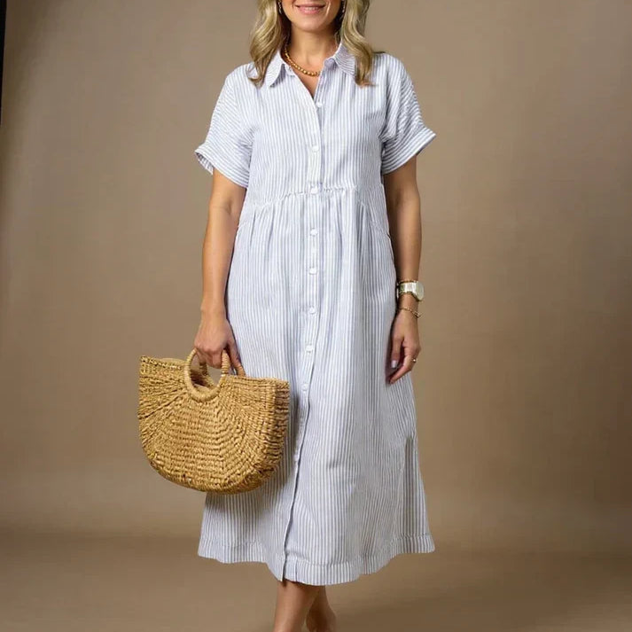 Yonika - Chic Striped Dress