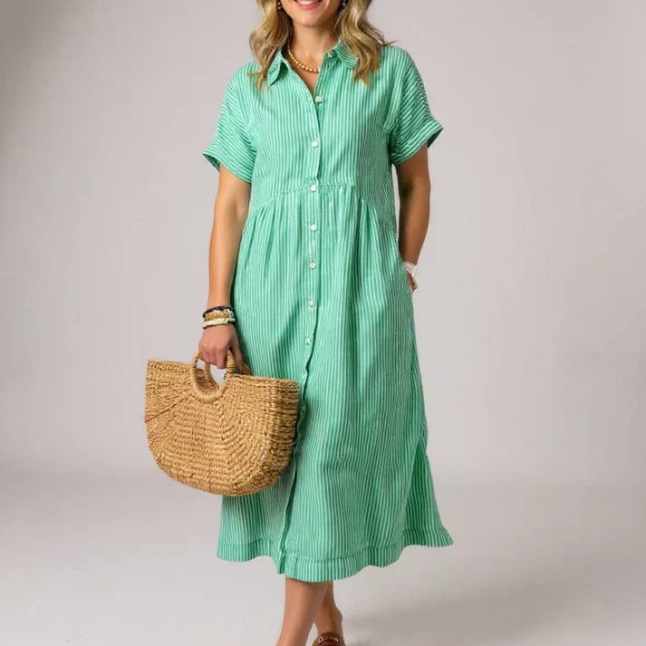 Yonika - Chic Striped Dress