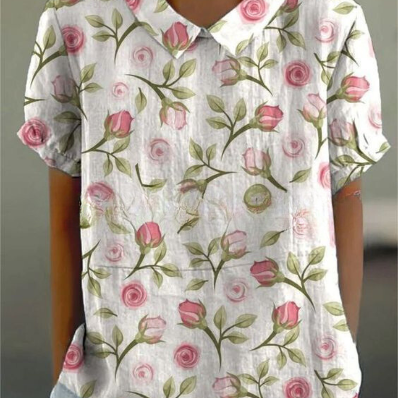 MARLENE™ | Women Vintage Print Shirt