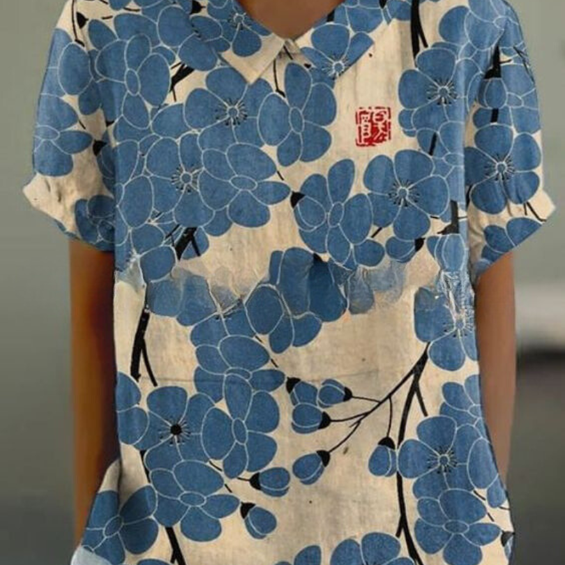 MARLENE™ | Women Vintage Print Shirt